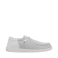 Mens HEYDUDE Wally Funk Casual Shoe - Ghosted Grey Monochrome