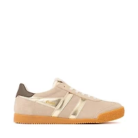 Womens Gola Classics Elan Glitz Sneaker - Bone / Gold / Dark Brown