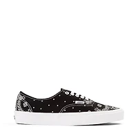 Vans Authentic Bandana Skate Shoe - Black / White