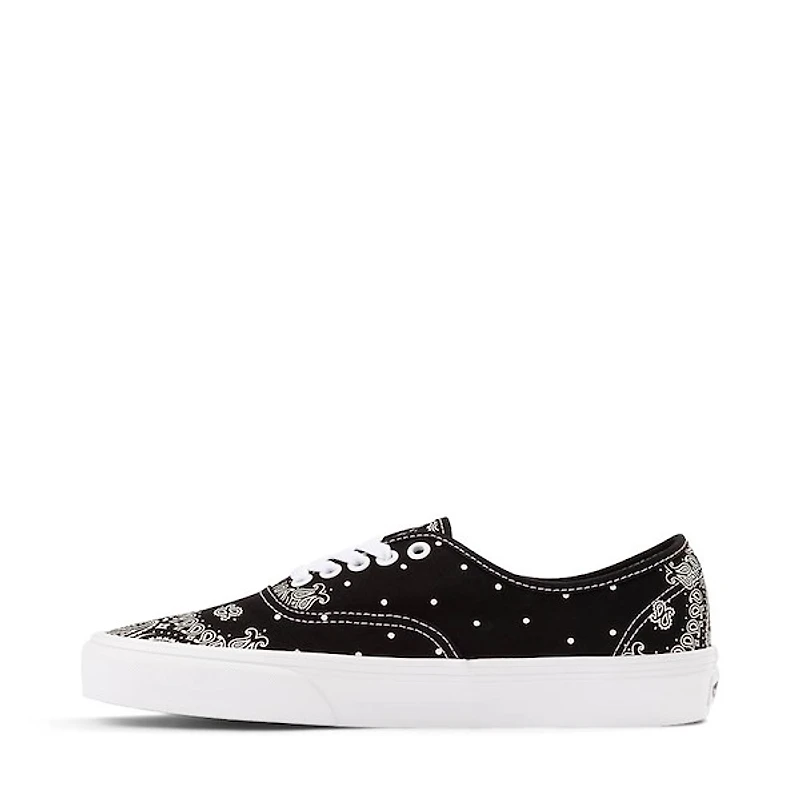 Vans Authentic Bandana Skate Shoe - Black / White