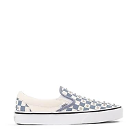 Vans Classic Slip-On Rhinestone Checkerboard Skate Shoe - Glacial Slate