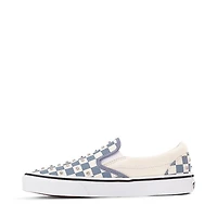 Vans Classic Slip-On Rhinestone Checkerboard Skate Shoe - Glacial Slate