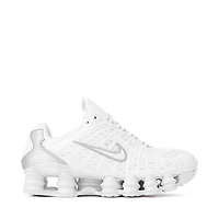 Womens Nike Shox TL Athletic Shoe - White / Metallic Silver Max Orange