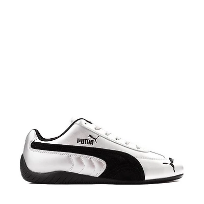 Mens PUMA Speedcat Metallic Athletic Shoe - Silver / Black
