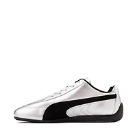 Mens PUMA Speedcat Metallic Athletic Shoe - Silver / Black