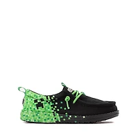 HEYDUDE x Minecraft Wally Funk Creeper Casual Shoe - Little Kid / Big Black