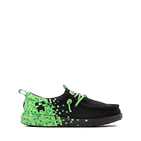 HEYDUDE x Minecraft Wally Funk Creeper Casual Shoe - Little Kid / Big Black