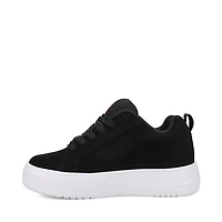 Womens DC Court Graffik Platform Skate Shoe - Black / Pink White