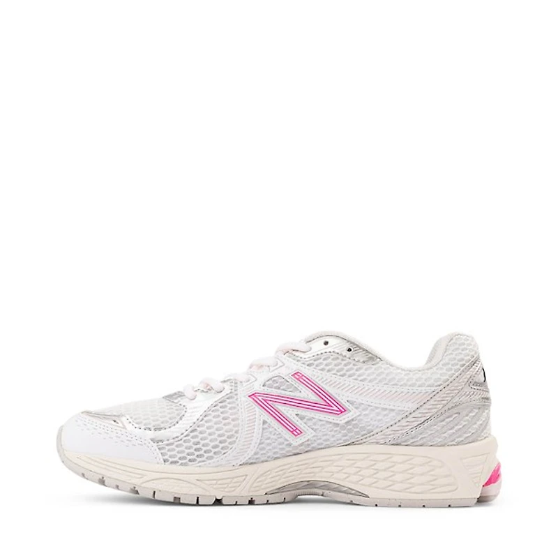 New Balance 860v2 Athletic Shoe - White / Pink Heat