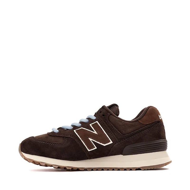 Womens New Balance 574 Athletic Shoe - Brown / Angora