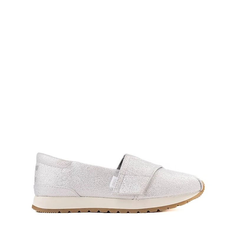 TOMS Resident Plus Sneaker - Little Kid / Big Silver Metallic