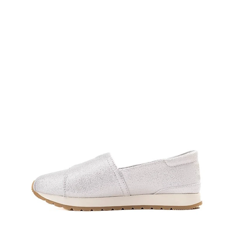 TOMS Resident Plus Sneaker - Little Kid / Big Silver Metallic