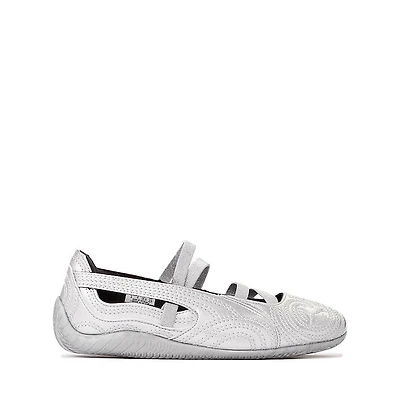 PUMA x Wicked Speedcat Ballet Sneaker - Big Kid Silver / Cool Mid Gray Flat Dark