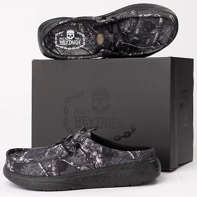 Jelly Roll x HEYDUDE Wally Comf Slip-On Casual Shoe - Black
