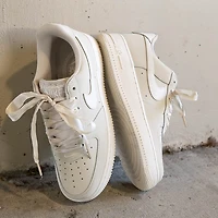 Womens Nike Air Force 1 Retro Premium Athletic Shoe - Oatmeal / Pale Ivory