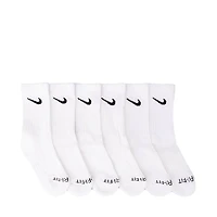 Nike Dri-FIT Performance Basics Crew Socks 6 Pack - Toddler / Little Kid - White / Black