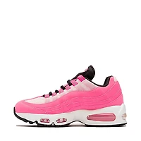 Womens Nike Air Max 95 Big Bubble Athletic Shoe - Pink Glow / Metallic Silver Off Noir