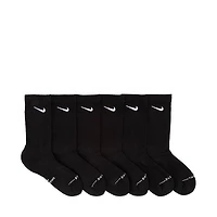 Mens Nike Everyday Elevated Crew Socks 6 Pack - Black