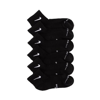 Mens Nike Everyday Elevated Ankle Socks 6 Pack - Black