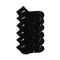 Mens Nike Everyday Elevated Ankle Socks 6 Pack - Black