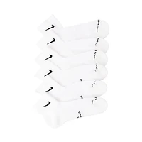 Mens Nike Everyday Elevated Ankle Socks 6 Pack - White