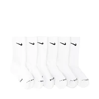 Nike Everyday Elevated Crew Socks 6 Pack - Little Kid - White