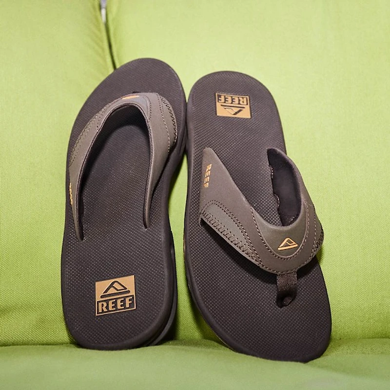 Mens Reef Fanning Sandal - Brown / Gum