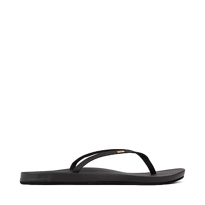 Womens Reef Cushion Slim Sandal - Black