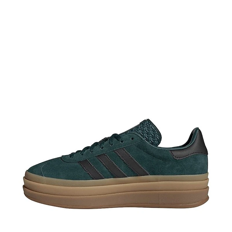 Womens adidas Gazelle Bold Athletic Shoe - Aurora Ivy / Core Black Gum
