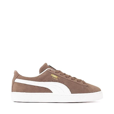 Mens PUMA Suede Classic Sneaker - Haute Coffee / White