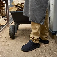 Mens HEYDUDE Wally Work CE Casual Shoe - Black