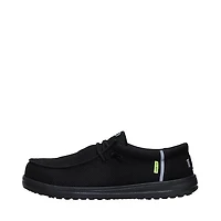 Mens HEYDUDE Wally Work Comp Toe Casual Shoe - Black