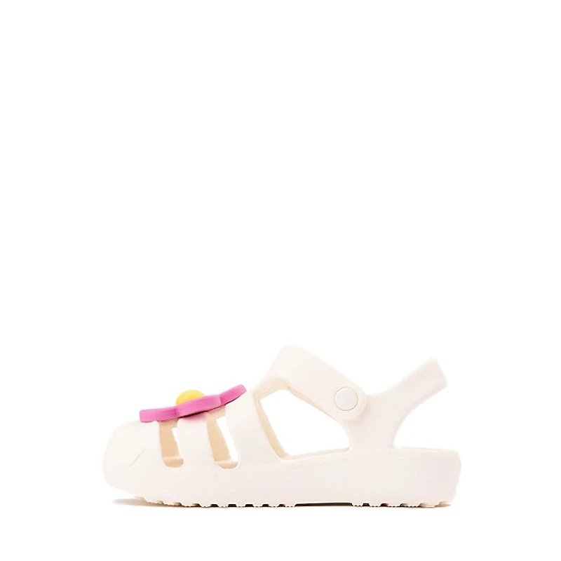 Crocs Classic Fisherman Flower Sandal - Baby / Toddler White