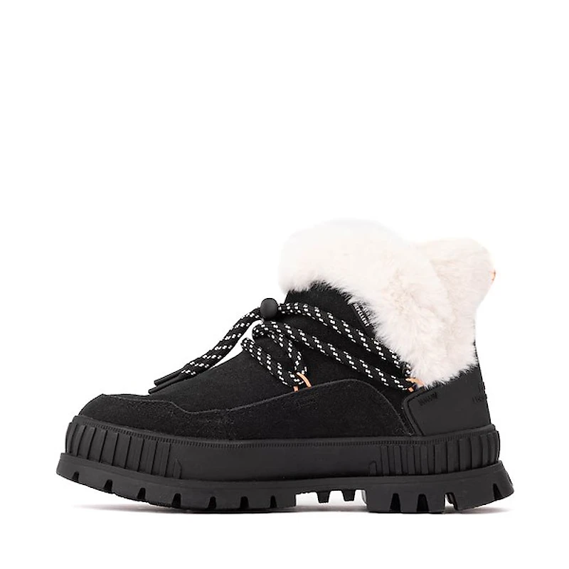 Womens Palladium Pallashock Lo Hiver Sneaker - Black