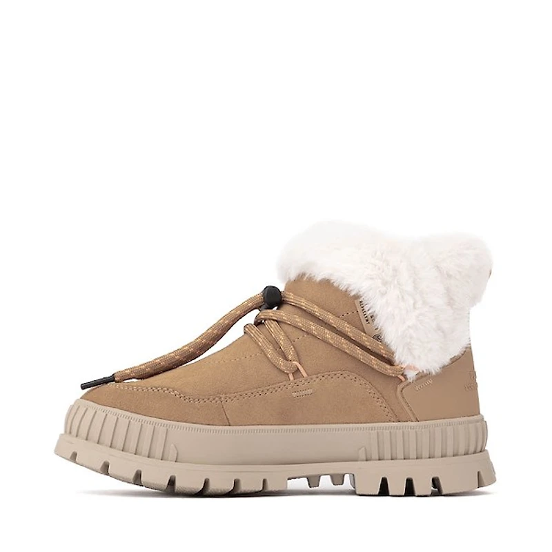 Womens Palladium Pallashock Lo Hiver Sneaker - Irish Brown
