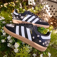 adidas Samba OG Athletic Shoe - Big Kid Core Black / Cloud White Gum