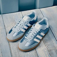 adidas Samba OG Athletic Shoe - Big Kid Clear Sky / Cloud White Gum 2