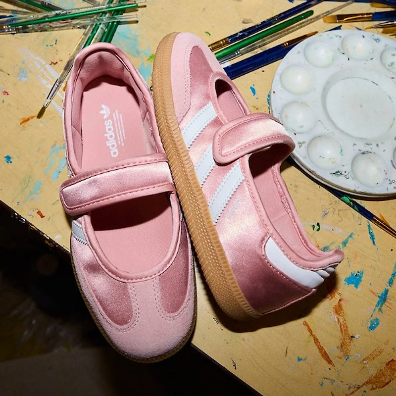 adidas Samba Jane Shoe - Big Kid Wonder Mauve / Cloud White Gum 3