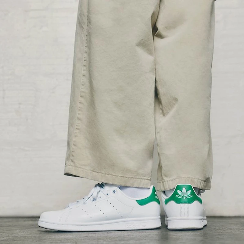 Mens adidas Stan Smith Athletic Shoe - Cloud White / Core Green