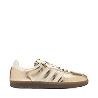Womens adidas Samba OG Athletic Shoe - Gold Metallic / Off White Gum