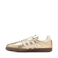 Womens adidas Samba OG Athletic Shoe - Gold Metallic / Off White Gum