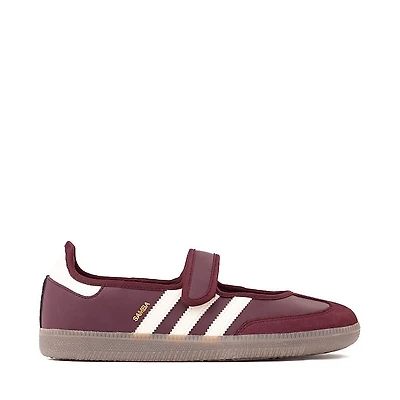 Womens adidas Samba Jane Athletic Shoe - Maroon / Cream White Gold Metallic