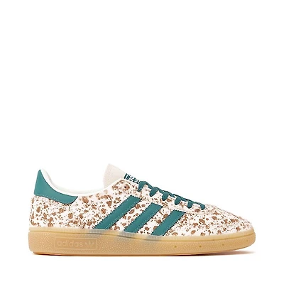 Womens adidas Handball Spezial Athletic Shoe - Off White / Rich Green Dark Brown