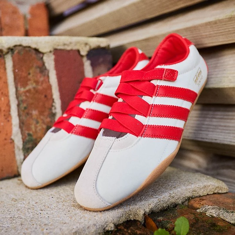 Womens adidas Tokyo MJ Shoe - Cream White / Red Gold Metallic