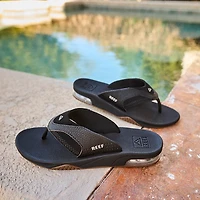 Reef Fanning Flip Flop - Little Kid - Black / Silver