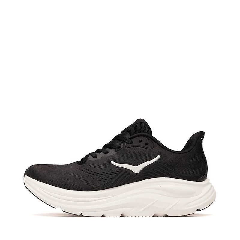 Womens HOKA Clifton 11 Athletic Shoe - Black / White