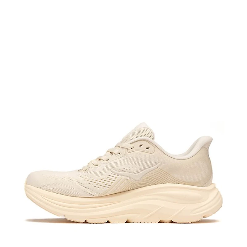Womens HOKA Clifton 11 Athletic Shoe - Alabaster / Oat Milk