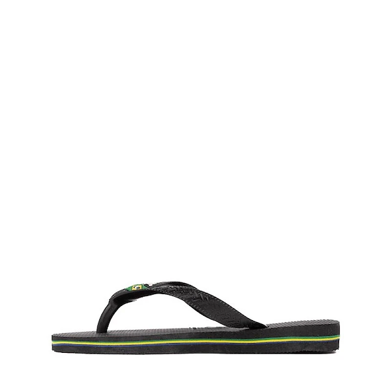 Havaianas Brazil Logo Flip-Flop - Toddler / Little Kid - Black