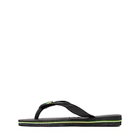 Havaianas Brazil Logo Flip-Flop - Toddler / Little Kid - Black