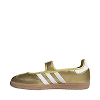 Womens adidas Samba OG Athletic Shoe - Gold Metallic / Cloud White Gum